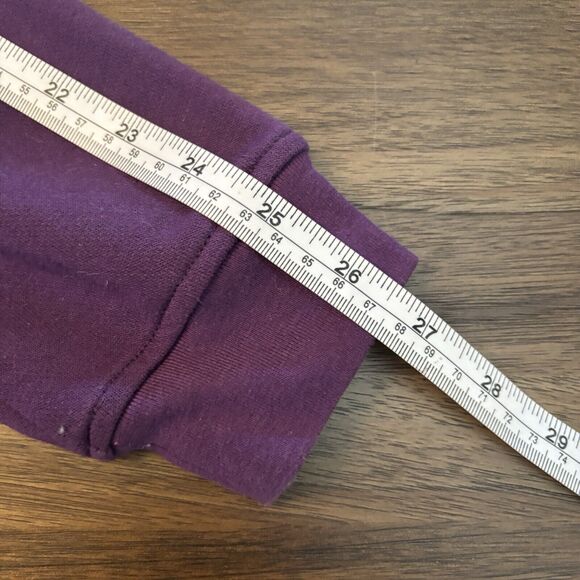 Vintage Adrian Dearfield Grandma Collared Sweatshirt Women's L Bird Purple/Gold - Picture 9 of 9